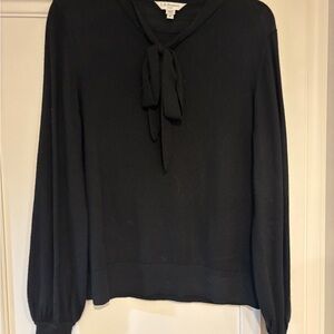 LK Bennett Elegant Black Knit Blouse